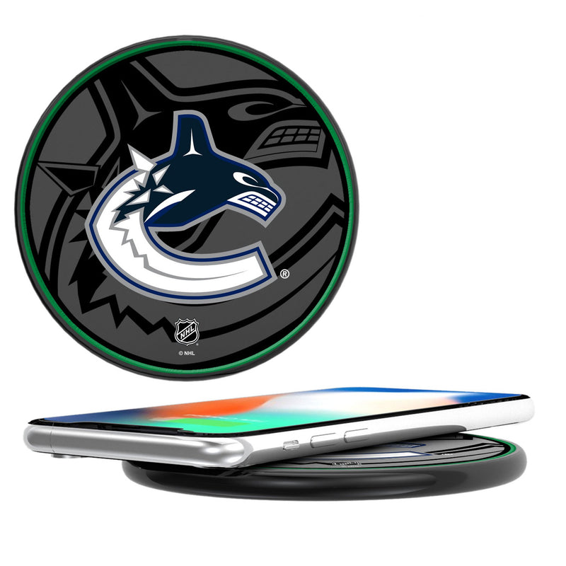 Vancouver Canucks Monocolor Tilt 15-Watt Wireless Charger