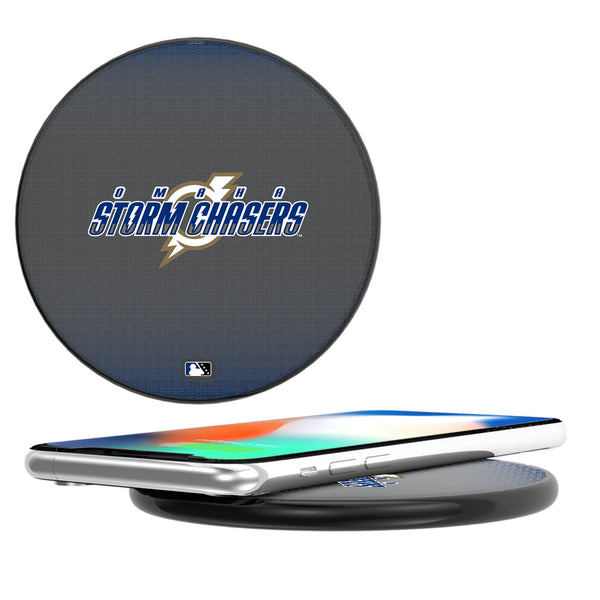 Omaha Storm Chasers Linen 15-Watt Wireless Charger