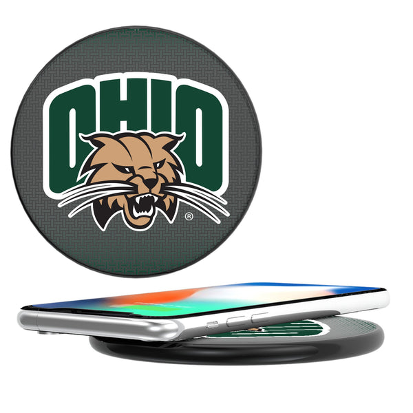 Ohio University Bobcats Linen 15-Watt Wireless Charger