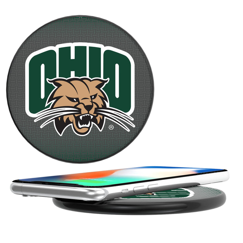 Ohio University Bobcats Linen 15-Watt Wireless Charger