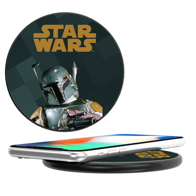 Star Wars Boba Fett Color Block 15-Watt Wireless Charger