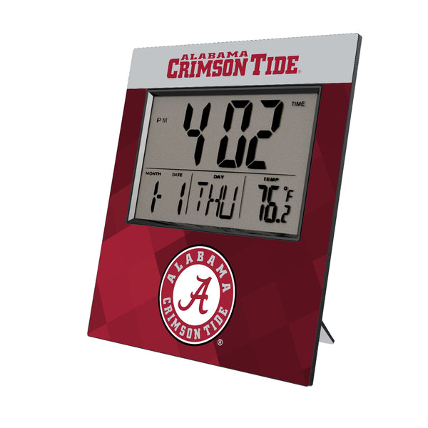 University of Alabama Crimson Tide Color Block Wall Clock