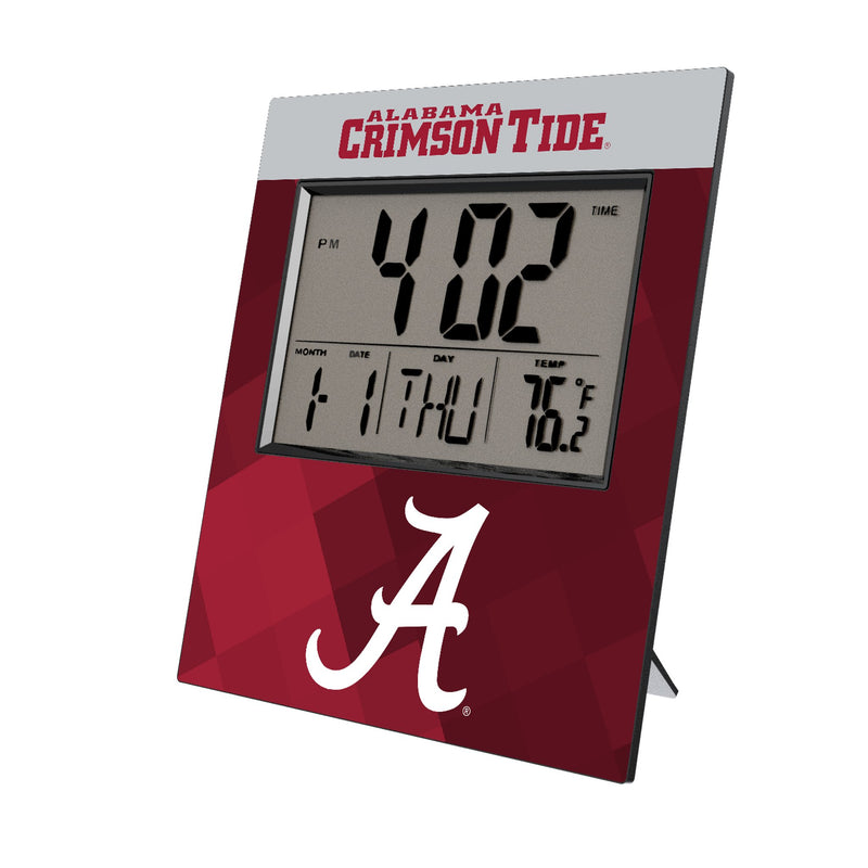 University of Alabama Crimson Tide Script A Color Block Wall Clock