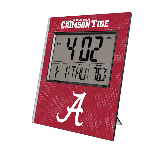 University of Alabama Crimson Tide Script A Hatch Wall Clock