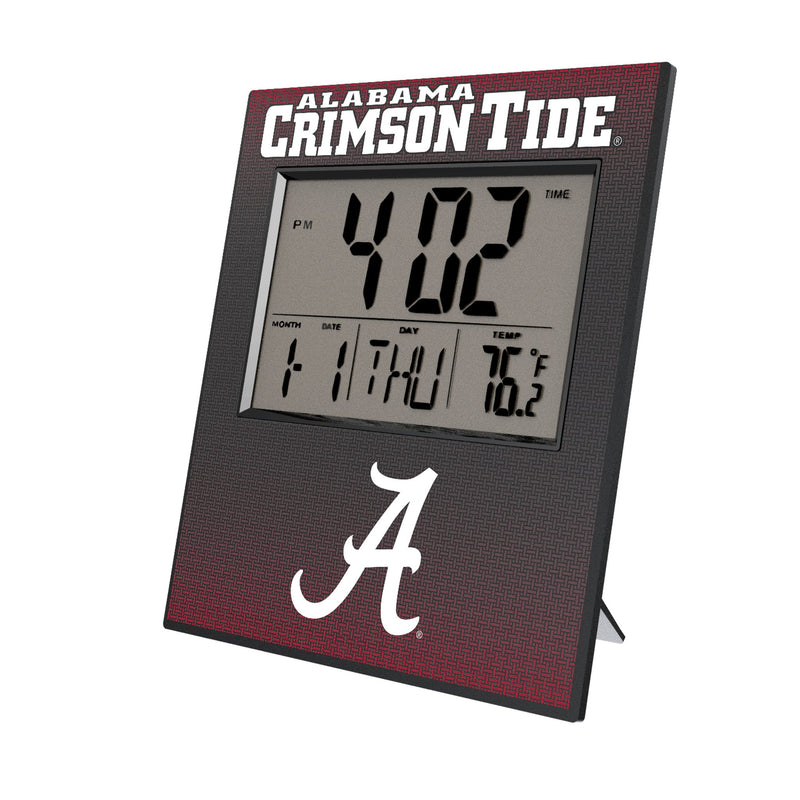 University of Alabama Crimson Tide Script A Linen Wall Clock