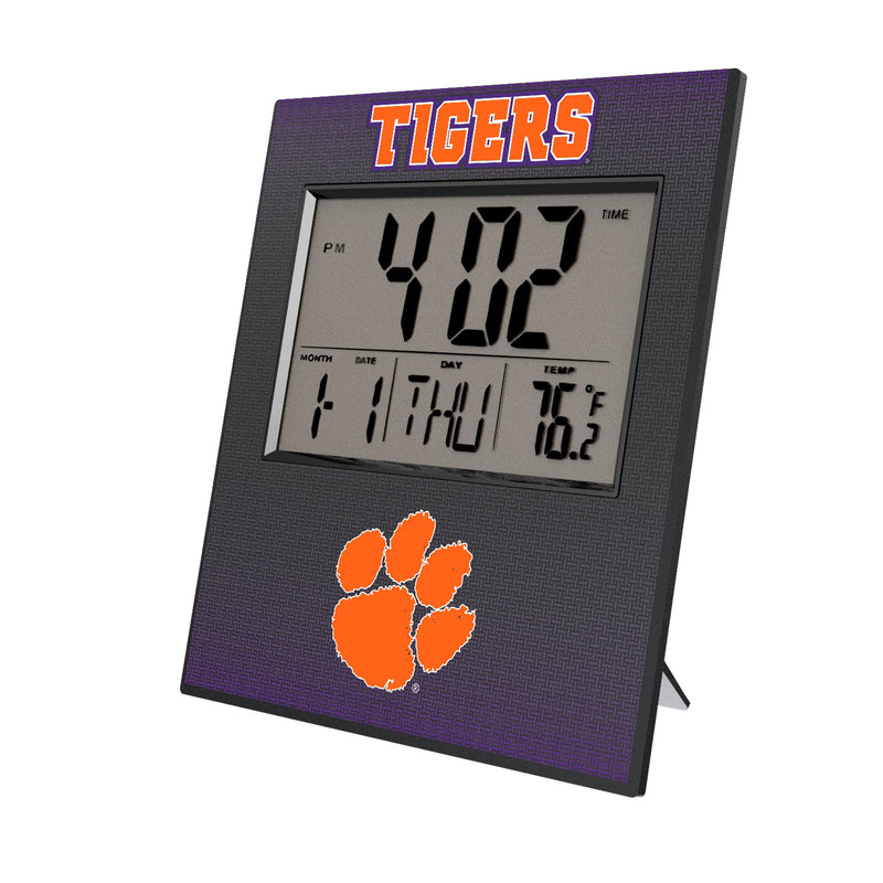 Clemson University Tigers Linen Wall Clock