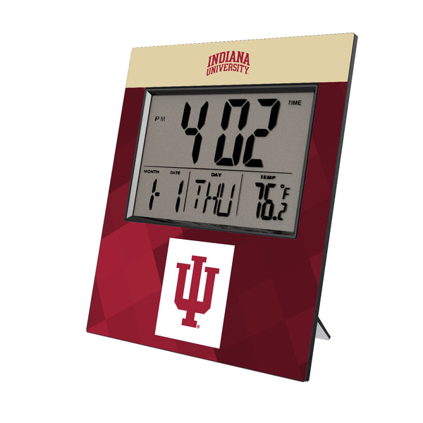 Indiana University Hoosiers Color Block Wall Clock