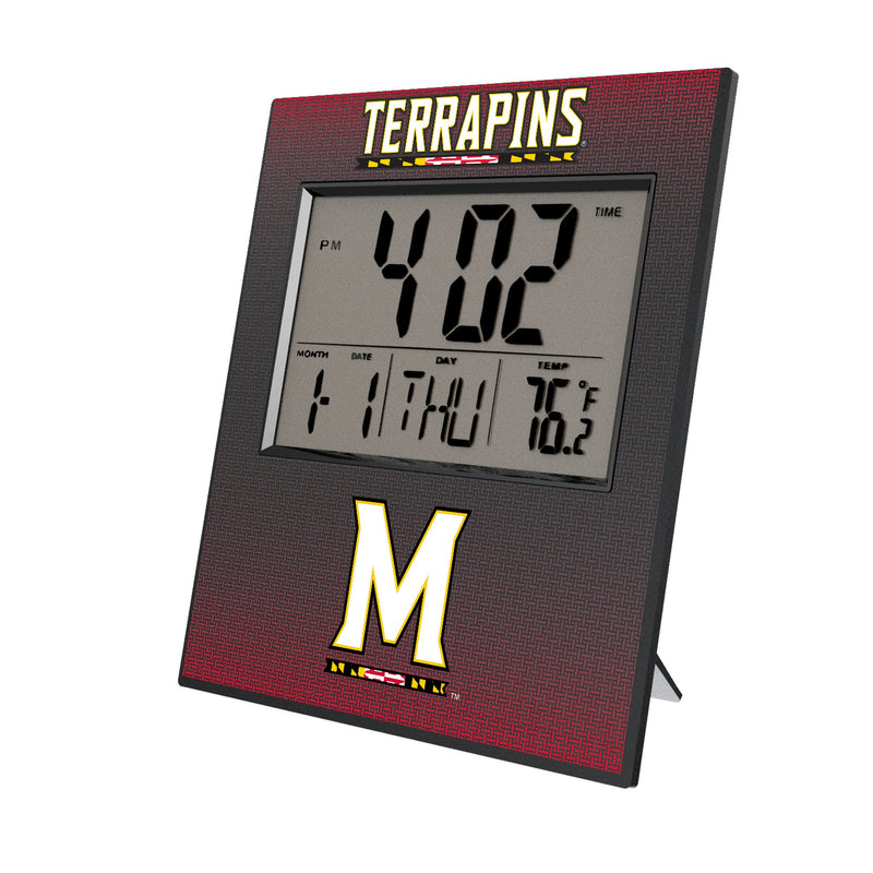 University of Maryland Terrapins Linen Wall Clock