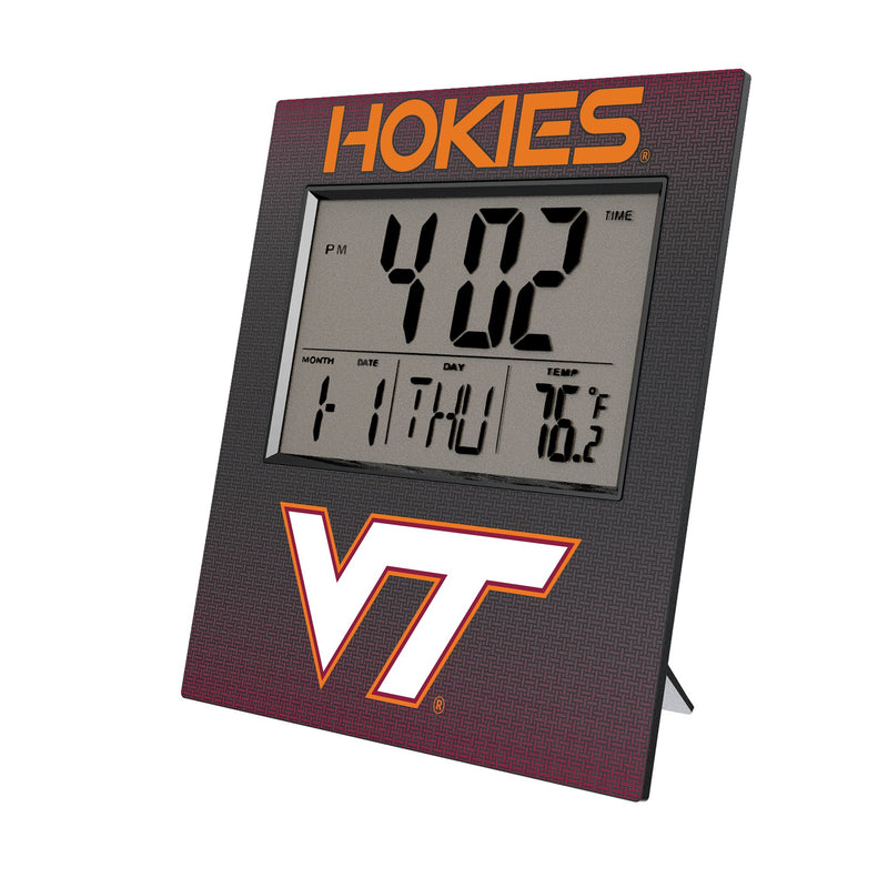 Virginia Tech Hokies Linen Wall Clock