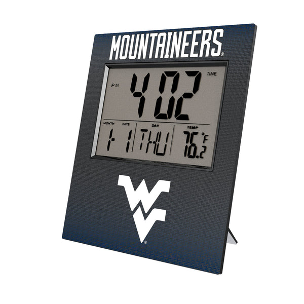 West Virginia University Mountaineers Linen Wall Clock