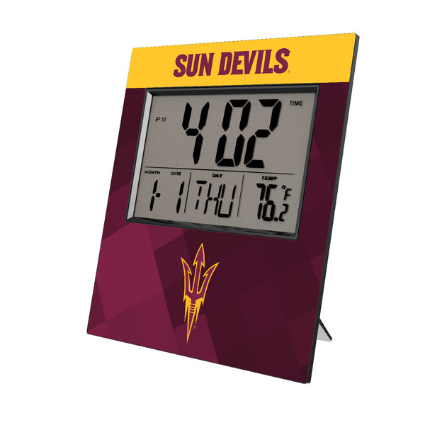 Arizona State University Sun Devils Color Block Wall Clock