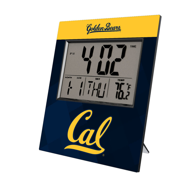 University of California Berkeley Golden Bears Color Block Wall Clock