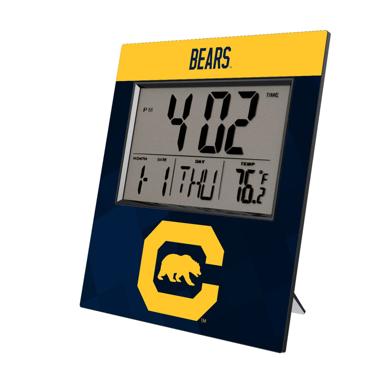 University of California Berkeley Golden Bears Color Block Wall Clock