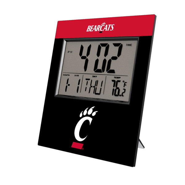 University of Cincinnati Bearcats Color Block Wall Clock