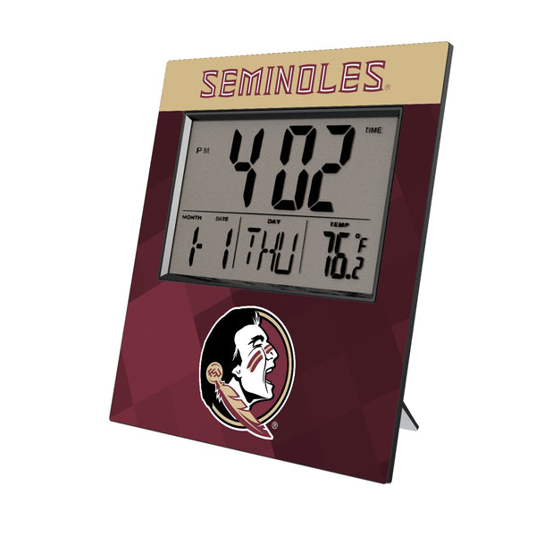 Florida State University Seminoles Color Block Wall Clock