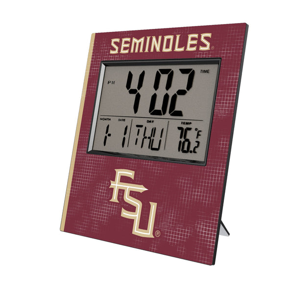 Florida State University Seminoles Athletic Wordmark Hatch Wall Clock