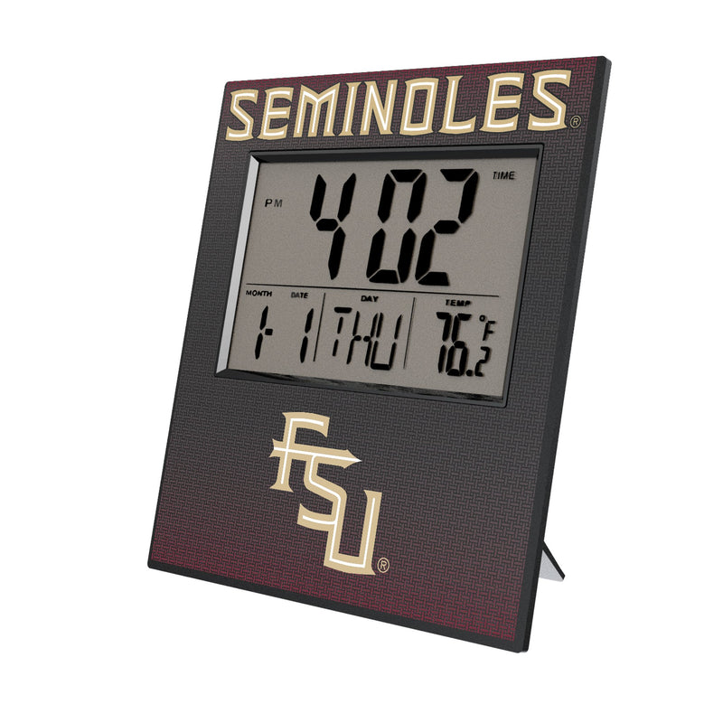 Florida State University Seminoles Athletic Wordmark Linen Wall Clock