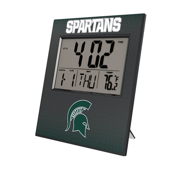 Michigan State University Spartans Linen Wall Clock