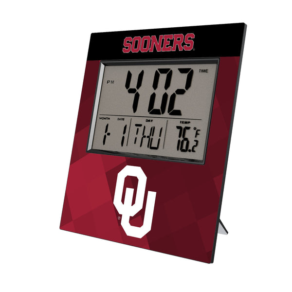 University of Oklahoma Sooners Color Block Wall Clock