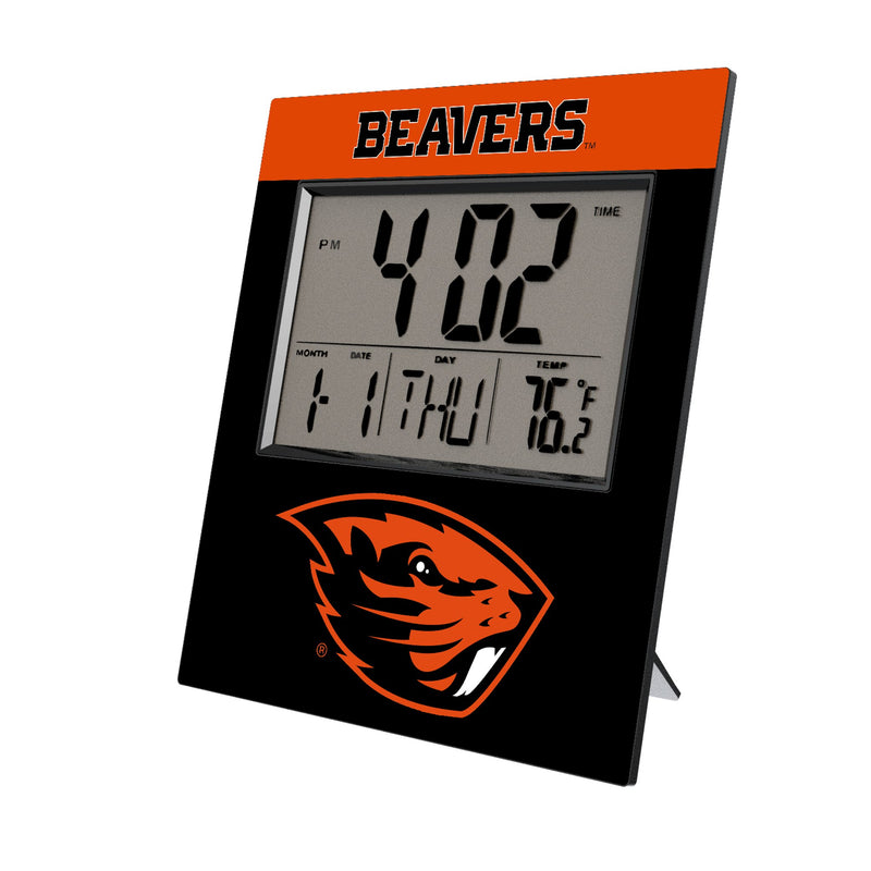 Oregon State University Beavers Color Block Wall Clock