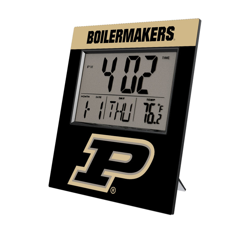 Purdue University Boilermakers Color Block Wall Clock