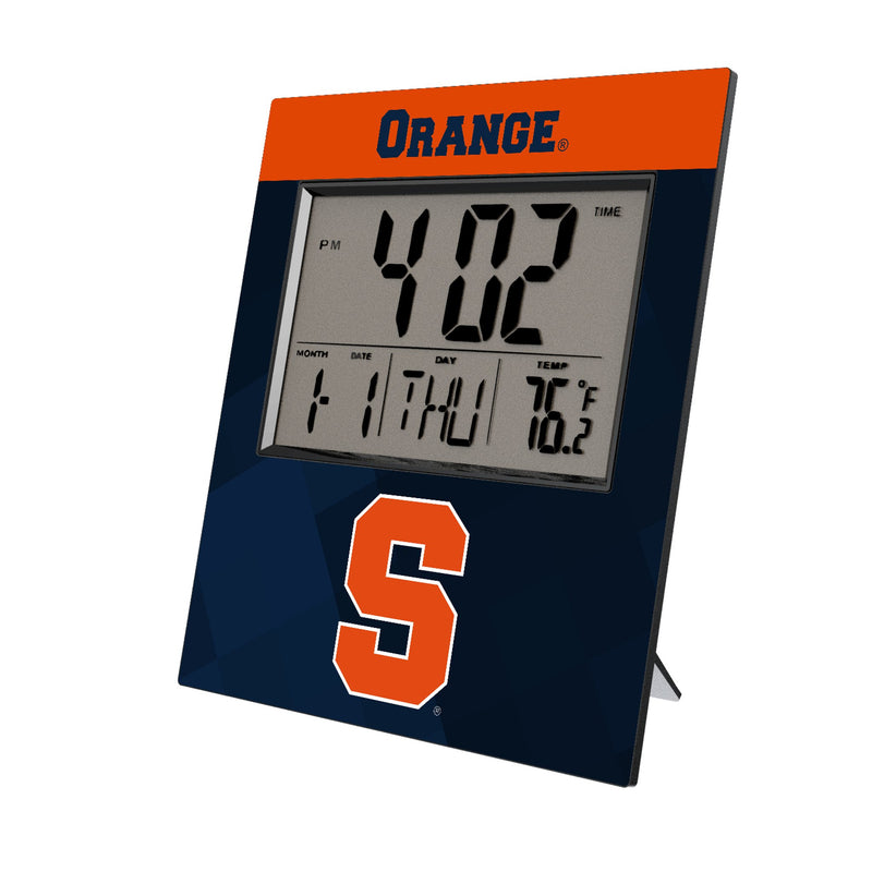 Syracuse University Orange Color Block Wall Clock