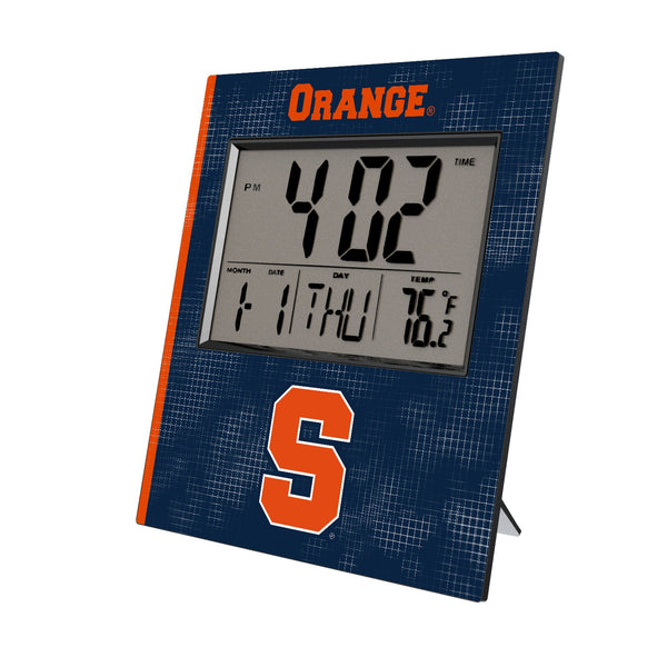 Syracuse University Orange Hatch Wall Clock