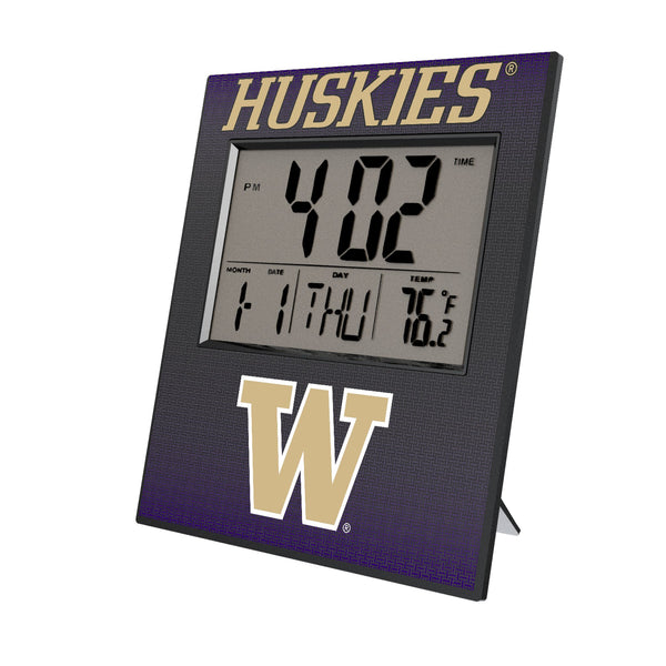 University of Washington Huskies Linen Wall Clock