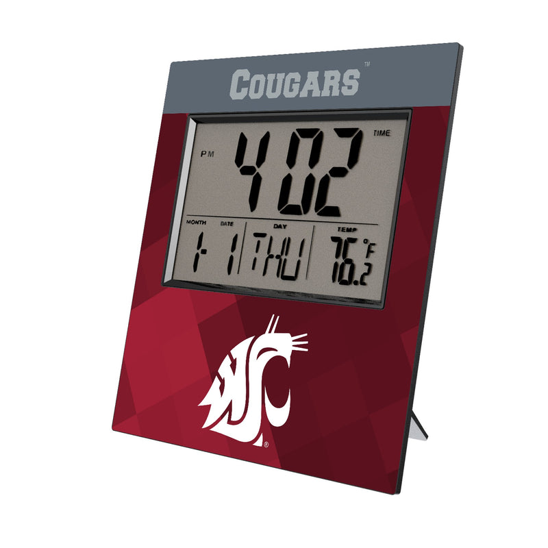 Washington State University Cougars Color Block Wall Clock