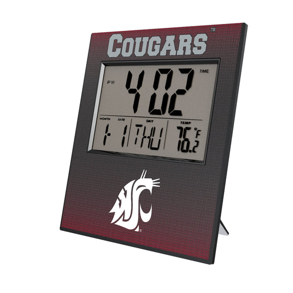 Washington State University Cougars Linen Wall Clock