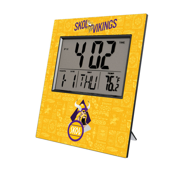 Minnesota Vikings 2024 Illustrated Limited Edition Wall Clock