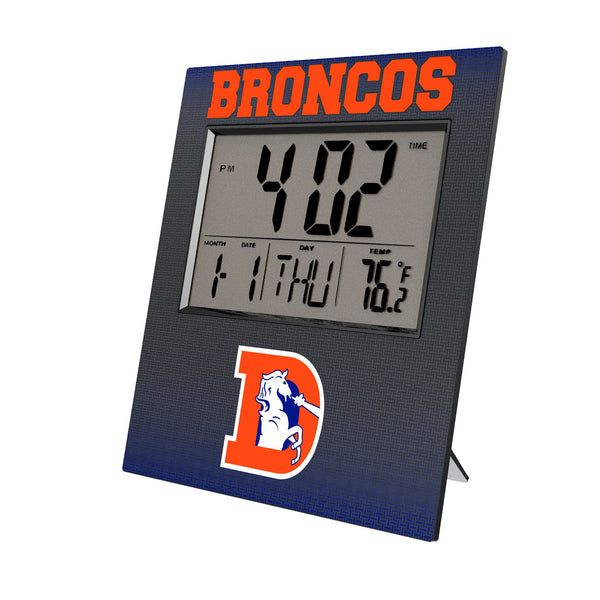 Denver Broncos 1993-1996 Historic Collection Linen Wall Clock