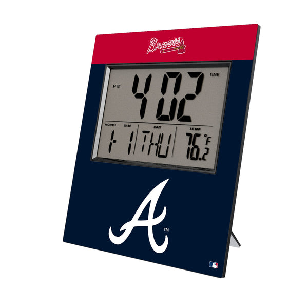 Atlanta Braves Color Block Wall Clock