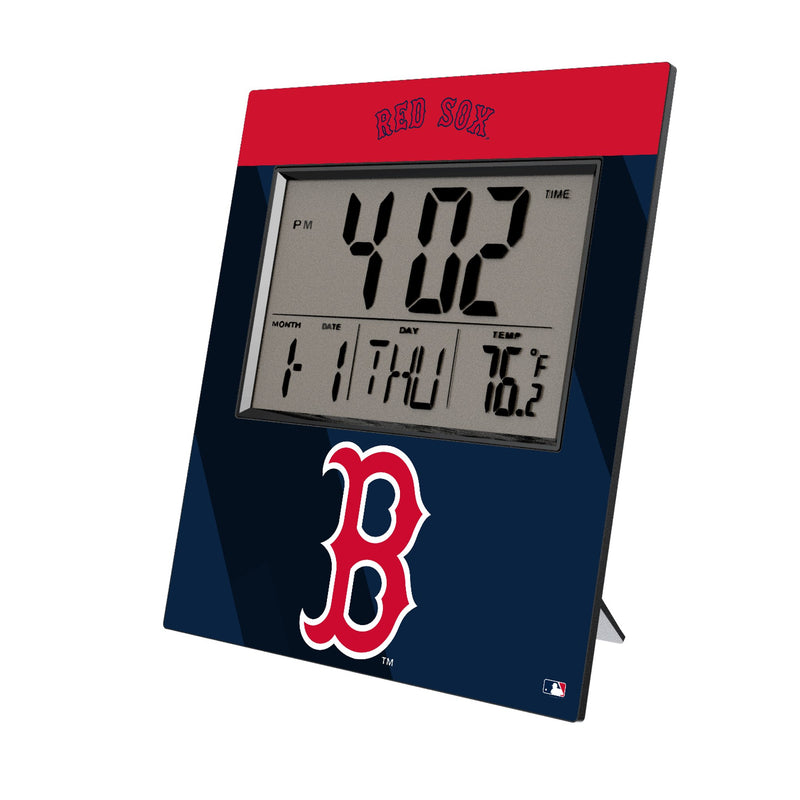 Boston Red Sox Color Block Wall Clock