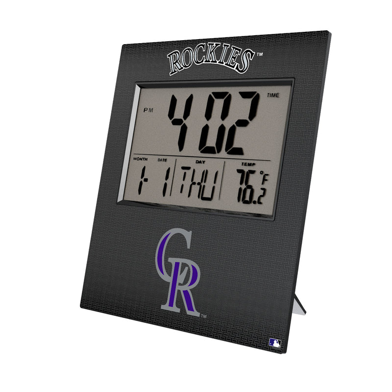 Colorado Rockies Linen Wall Clock