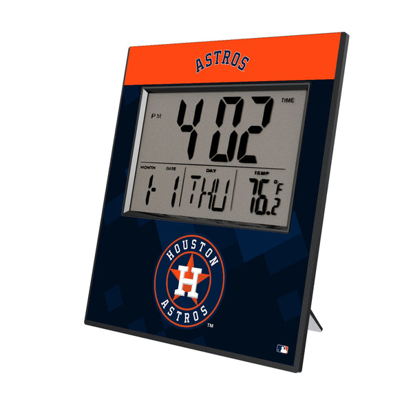 Houston Astros Color Block Wall Clock