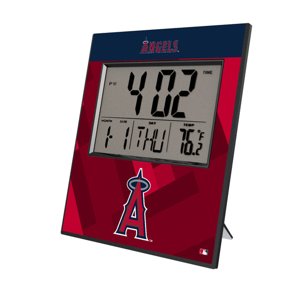 Los Angeles Angels Color Block Wall Clock