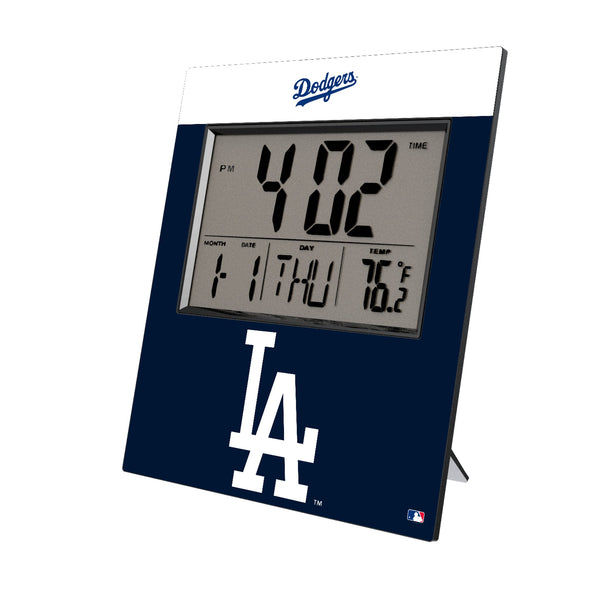 LA Dodgers Color Block Wall Clock