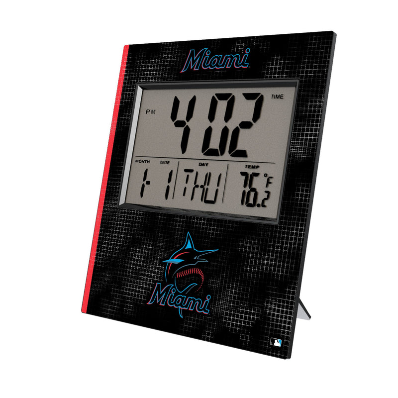 Miami Marlins Hatch Wall Clock