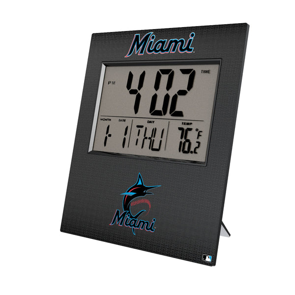 Miami Marlins Linen Wall Clock