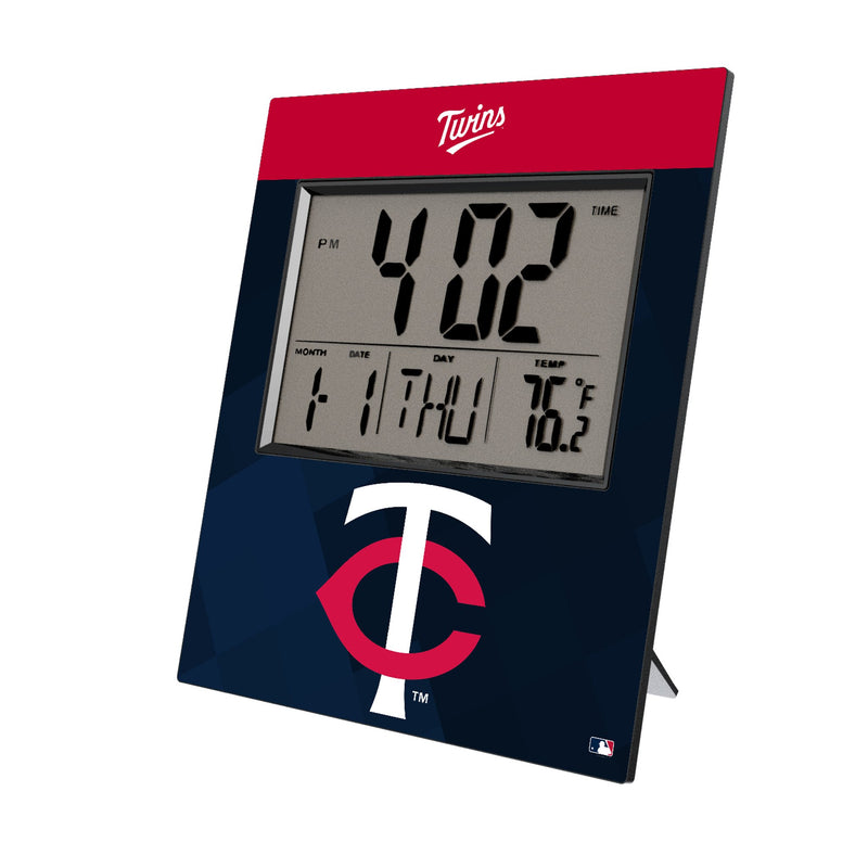 Minnesota Twins Color Block Wall Clock