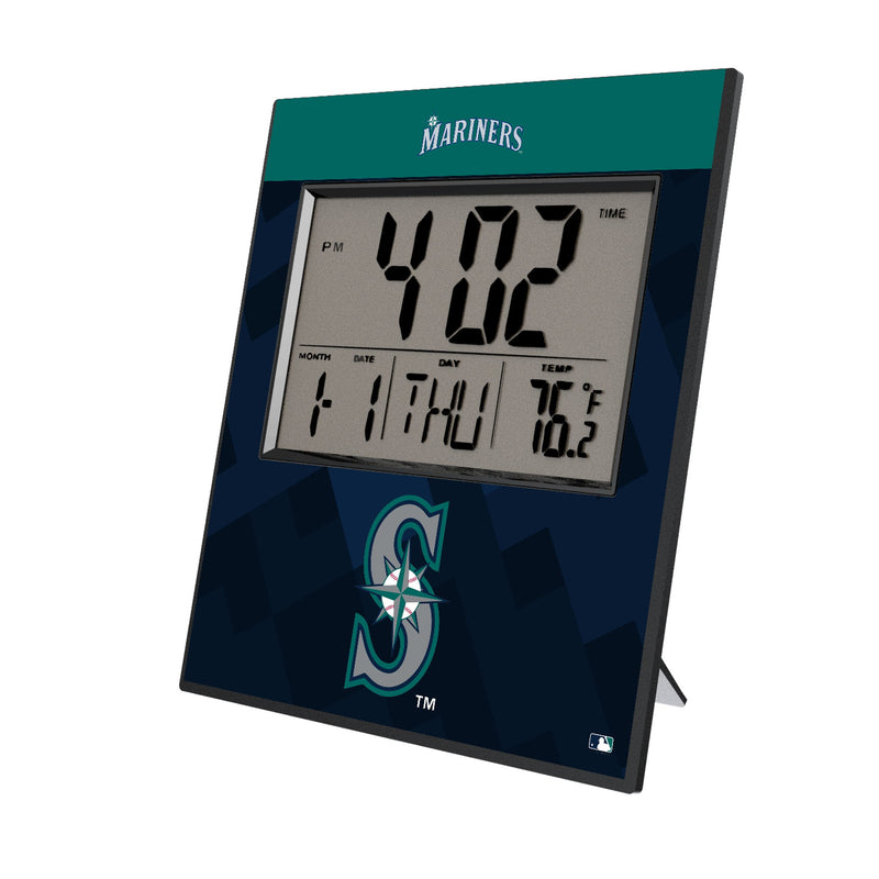 Seattle Mariners Color Block Wall Clock