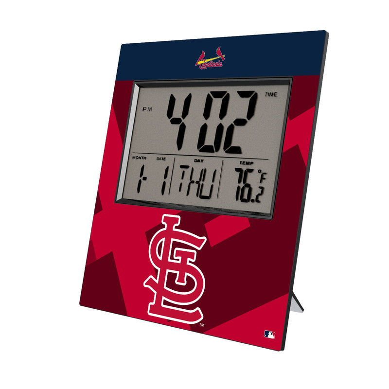 St Louis Cardinals Color Block Wall Clock