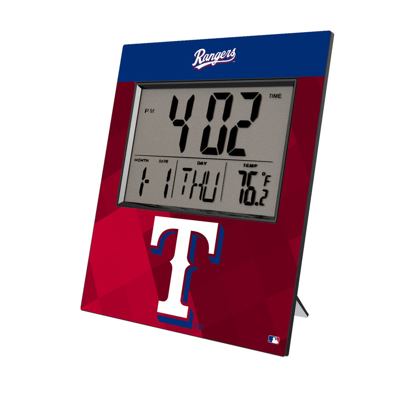 Texas Rangers Color Block Wall Clock