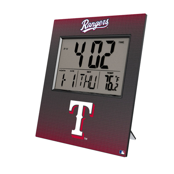 Texas Rangers Linen Wall Clock