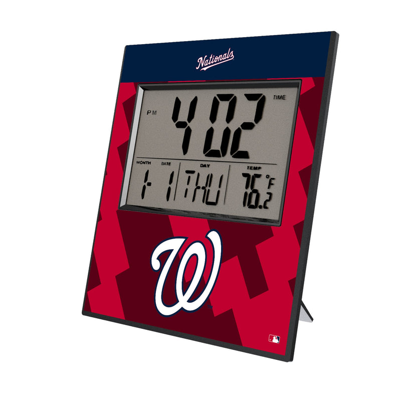 Washington Nationals Color Block Wall Clock