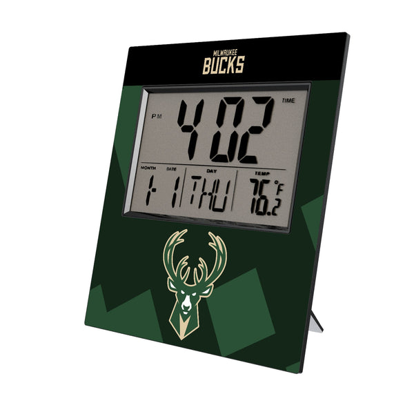 Milwaukee Bucks Color Block Wall Clock