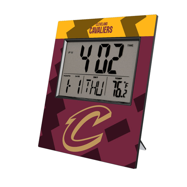 Cleveland Cavaliers Color Block Wall Clock