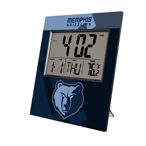 Memphis Grizzlies Color Block Wall Clock