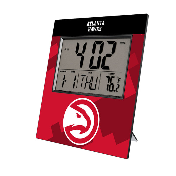 Atlanta Hawks Color Block Wall Clock